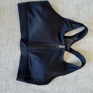 Nike Midnight Black Zipper Sports Bra